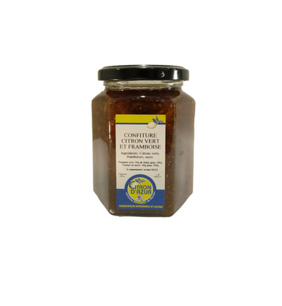Confiture de citron vert et framboise 320g