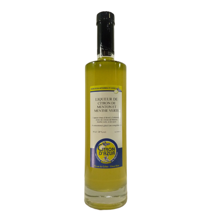 Liqueur de Citron de Menton et Menthe verte 50cl 28%